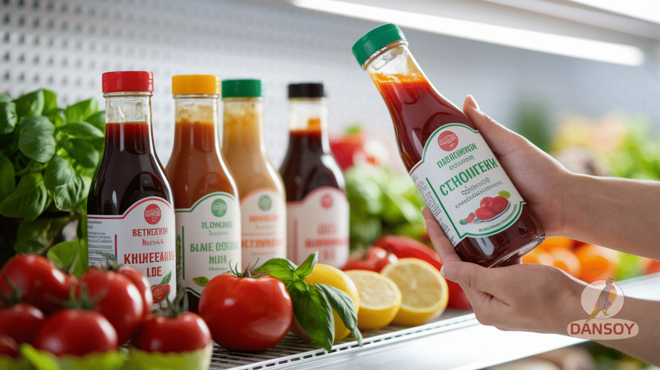 етикетки соусів на банках