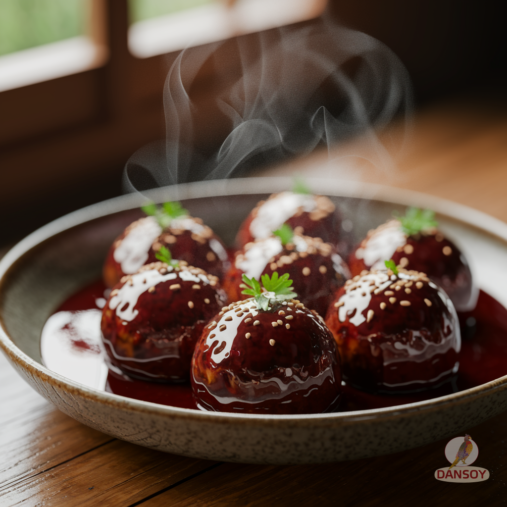 Illustration for section: глазуровані фрикадельки