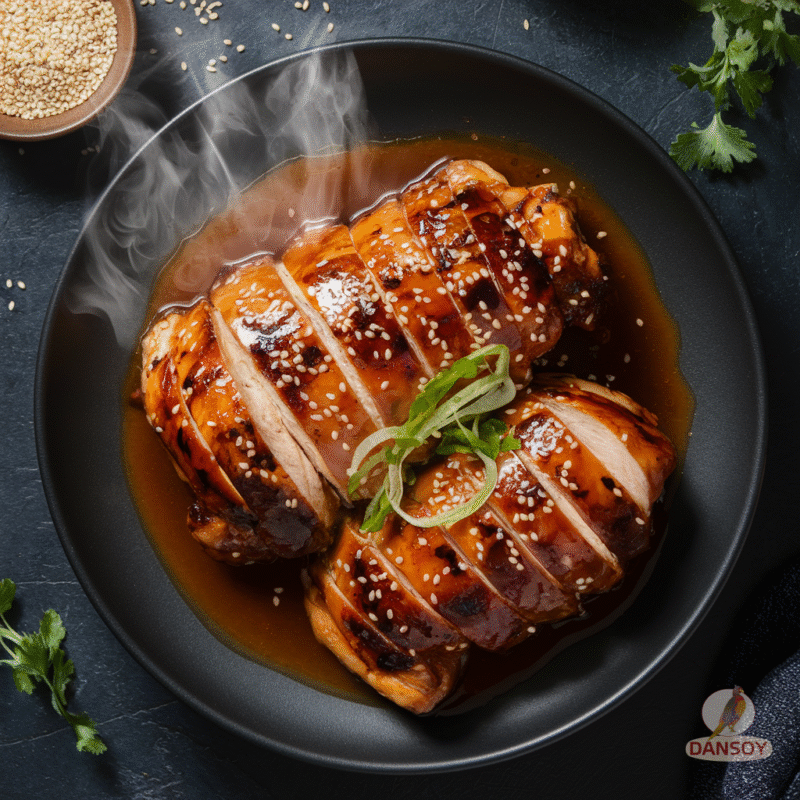 курка теріякі рецепт на тарілці