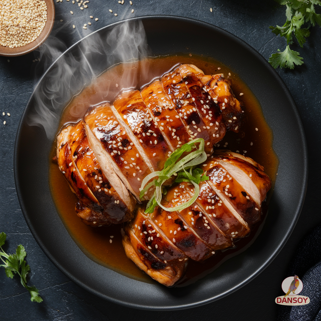 курка теріякі рецепт на тарілці