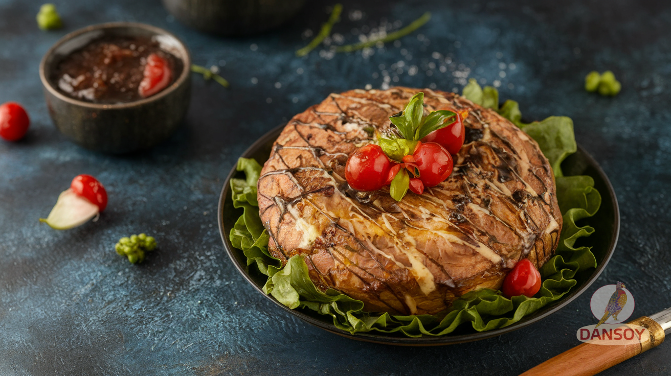 Illustration for section: Парені баклажани з часниково-соєво-острим соусом - парені овочі