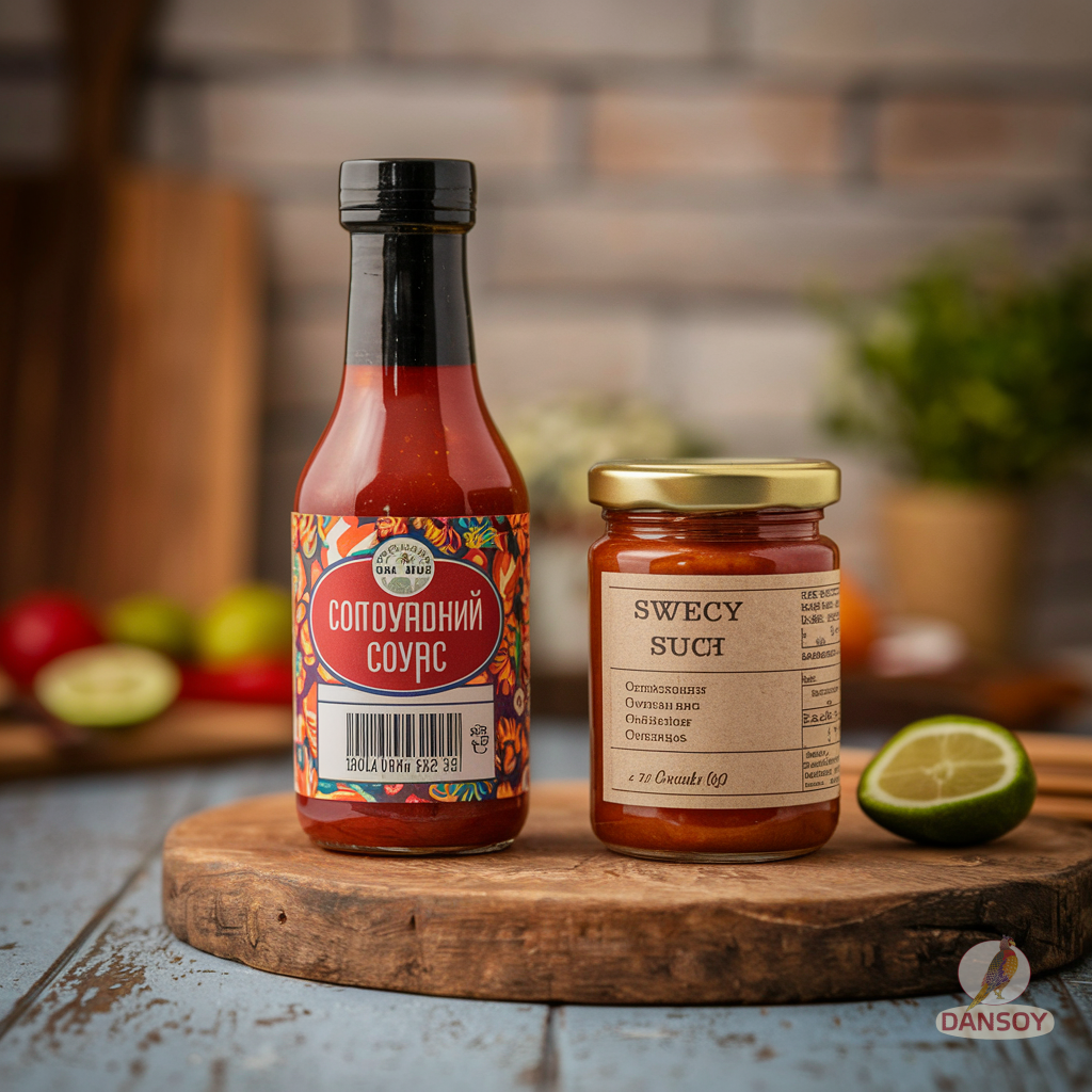 Illustration for section: Комерційні відмінності — чому етикетка важлива при ви - солодко-гострий соус