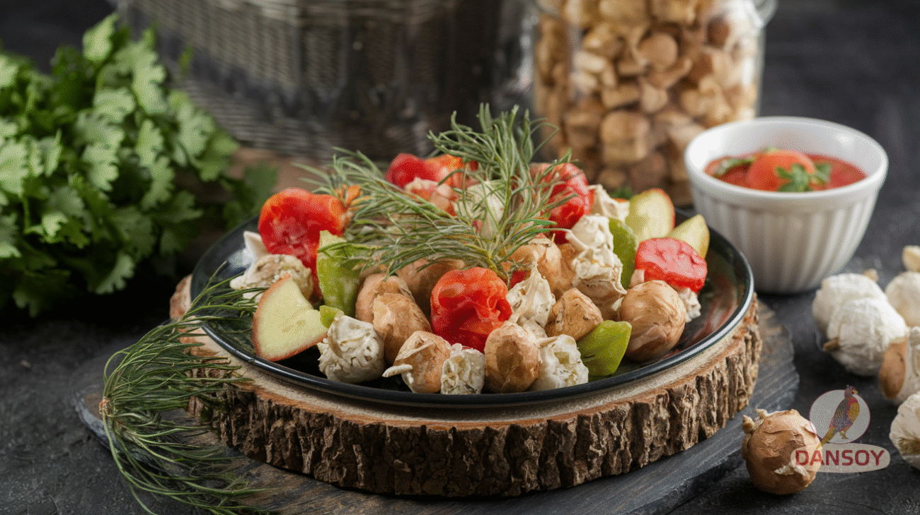 Легкі закуски з соусами