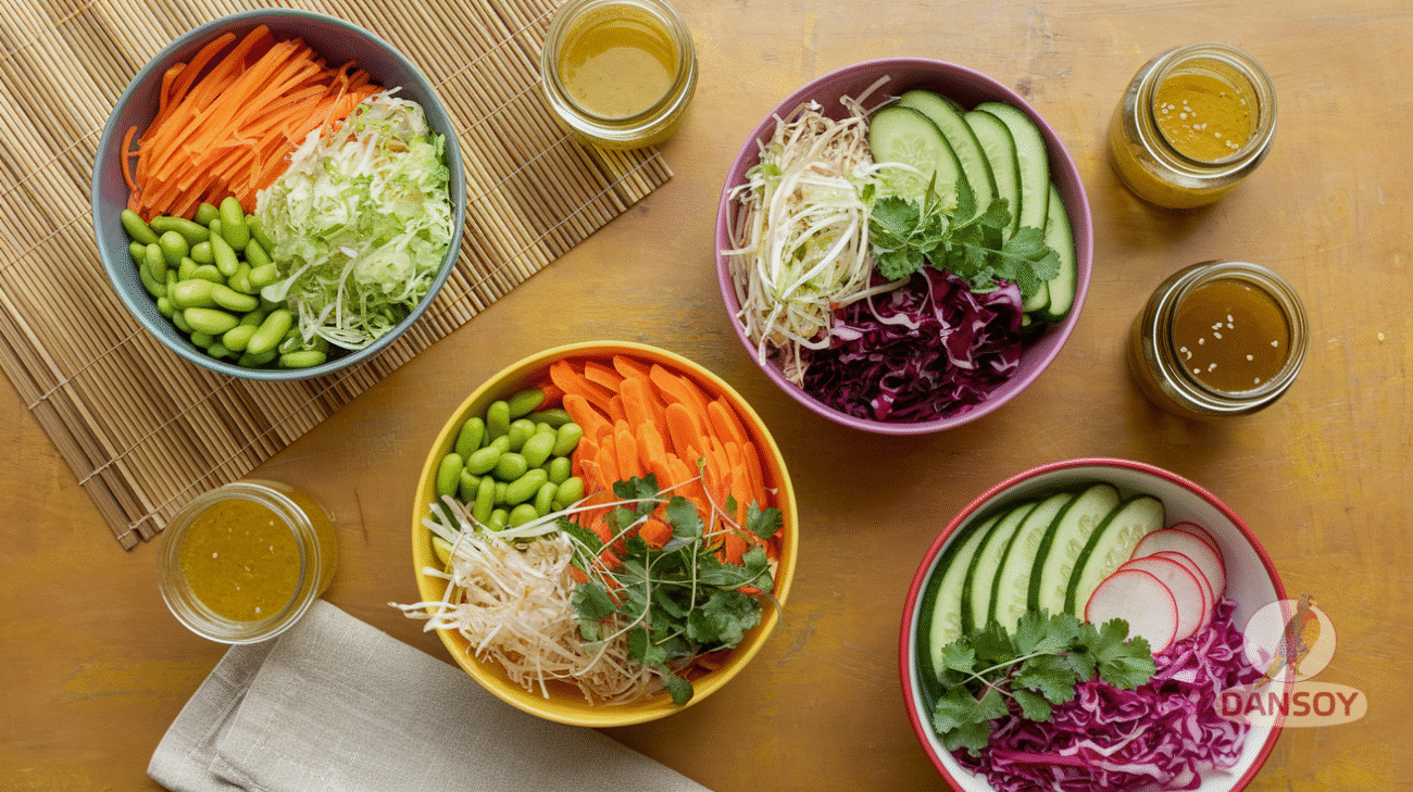 азійський детокс салат і соус
