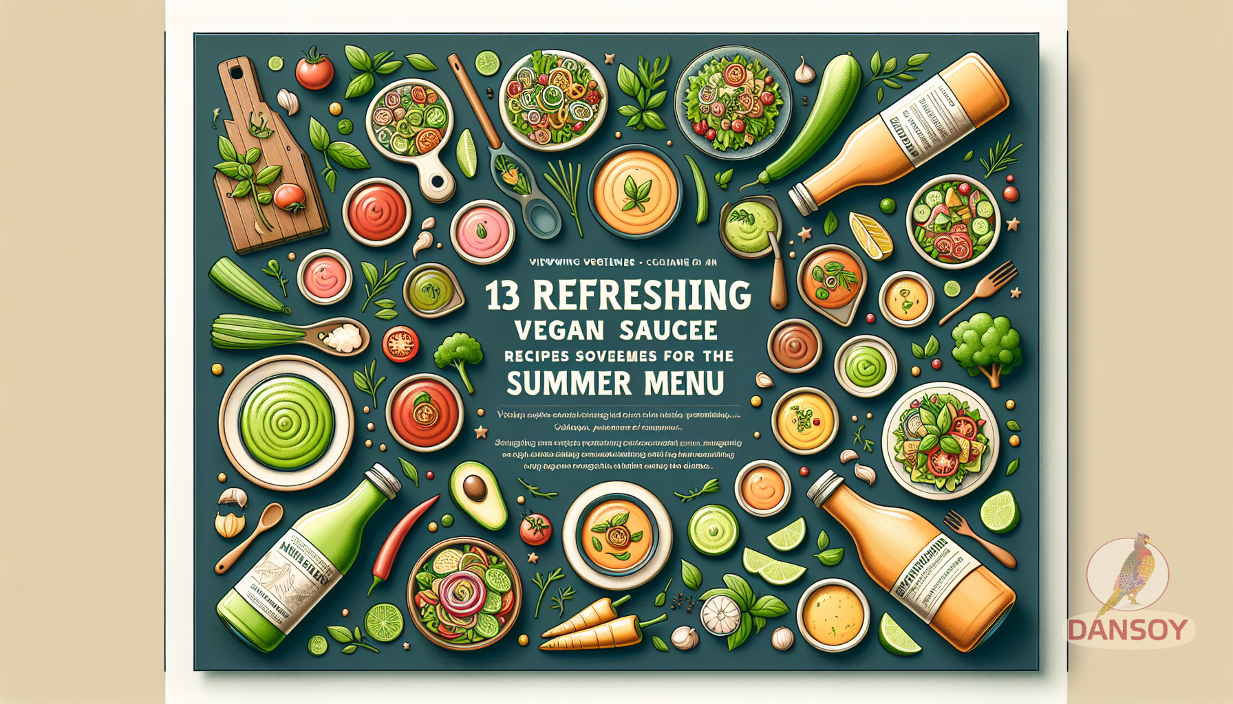 Sauces végétaliennes pour le menu d'été