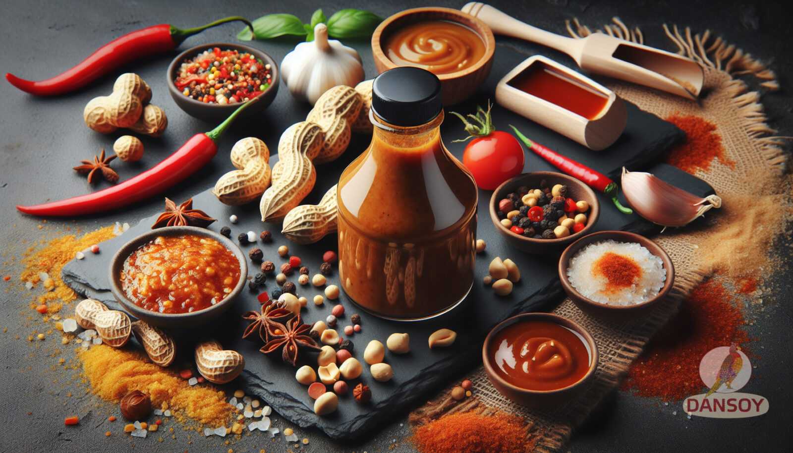Illustration zum Abschnitt: 4. Sate Sate ist eine Soße aus der ostasiatischen Küche, die - exotische Soßen