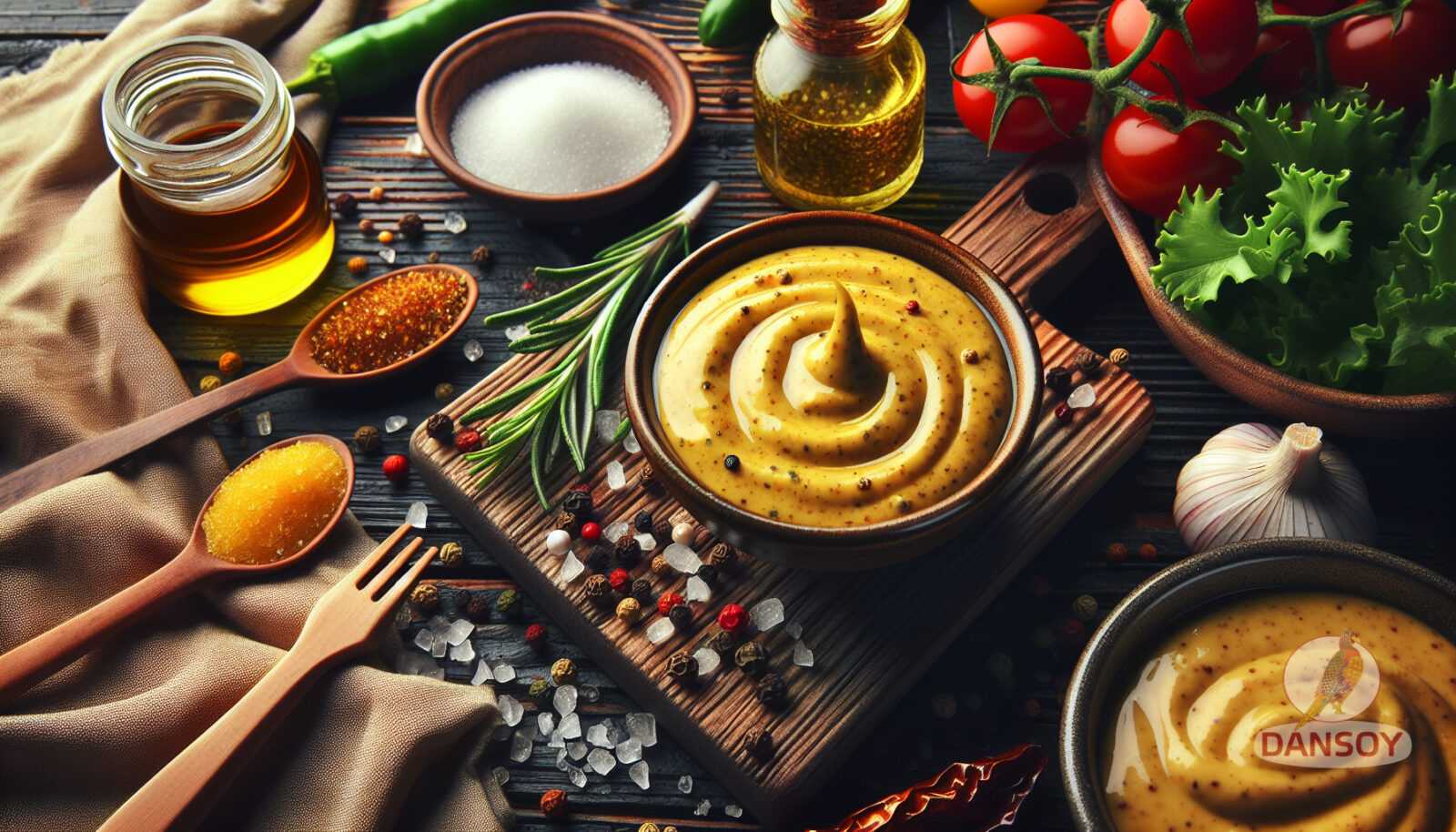 Illustration zum Abschnitt: Senfsauce ist eine beliebte Sauce, die Sie oft verwenden – ostukrainische Saucen