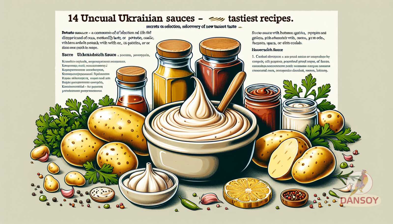Illustration for section: Картопляний соус - це звичайний соус, який має неповтор - українські соуси